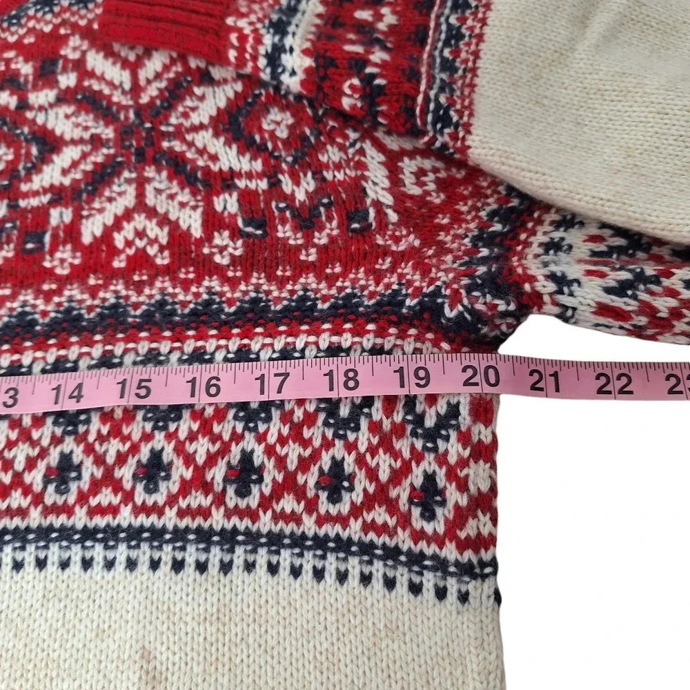 VTG Abercrombie & Fitch Merino Wool Blend Fair Isle‎ Pullover Sweater